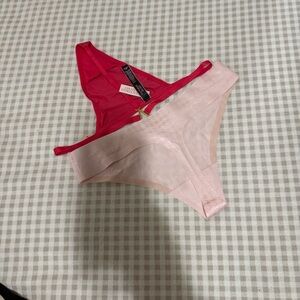 Victoria's Secret Pink and Red Lingerie